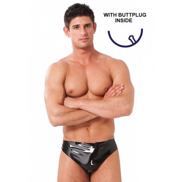 SLIP HOMME LATEX + BUTTPLUG