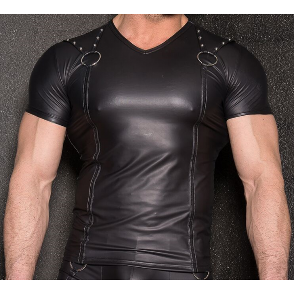 WETLOOK-T-SHIRT RINGE RIEMEN