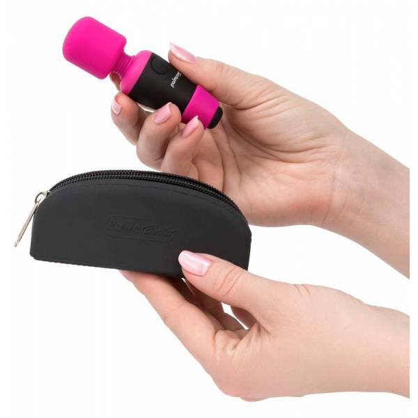 MINI WAND NOIR ET ROSE RECHARGEABLE (9 X 2.5 CM)