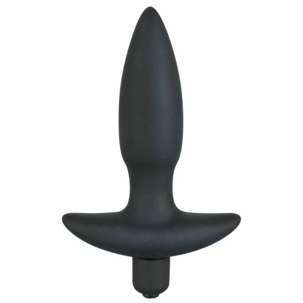 PLUG VIBRANT SILICONE NOIR SMALL (13 X 1.9-2.7 CM)