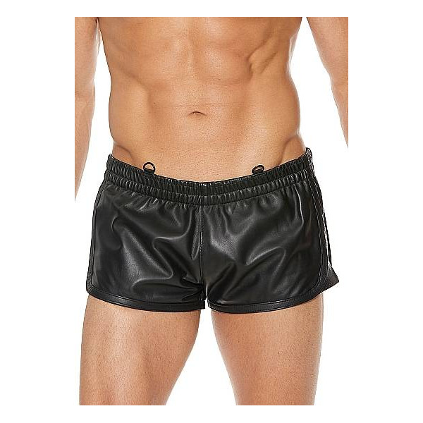 KURZE LEDERHOSE FÜR MÄNNER SCHWARZ