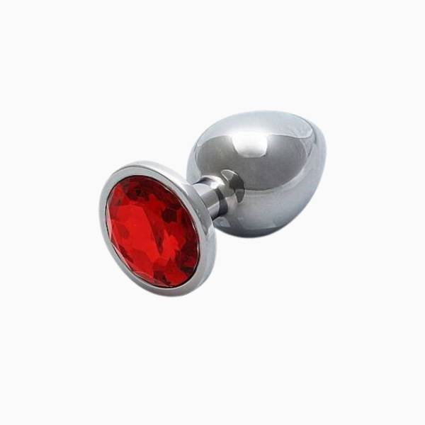 METALLPLUG STRASS RUBY