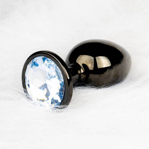 METALLPLUG SCHWARZ STRASS DIAMANT