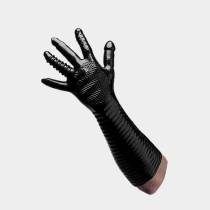 Langer strukturierter Handschuh (Fist/Masturbation)