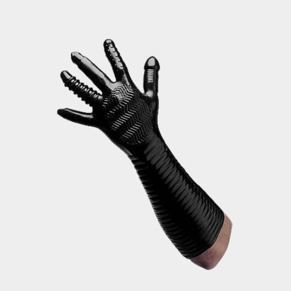 LANGER STRUKTURIERTER HANDSCHUH (FIST/MASTURBATION)