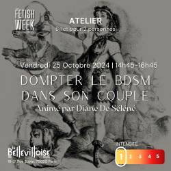 Atelier - Dompter le BDSM dans son Couple| Fetish week